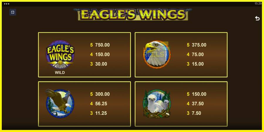 Eagles Wings מכונת משחק לכסף, תְמוּנָה 6