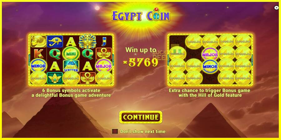 Egypt Coin מכונת משחק לכסף, תְמוּנָה 1