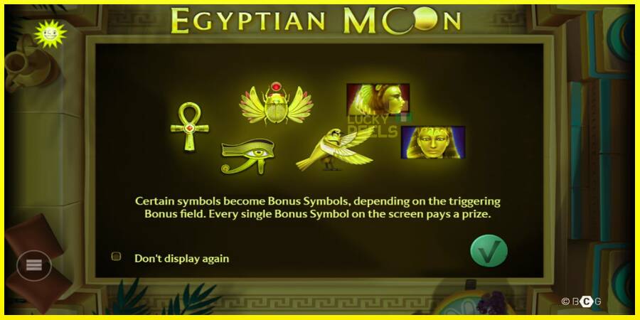 Egyptian Moon מכונת משחק לכסף, תְמוּנָה 1