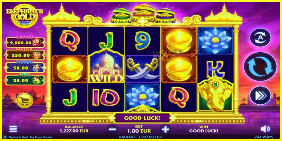 Elephants Gold Buy Bonus Combo מכונת משחק לכסף, תְמוּנָה 2