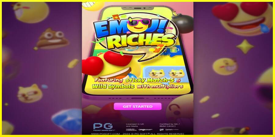 Emoji Riches מכונת משחק לכסף, תְמוּנָה 1