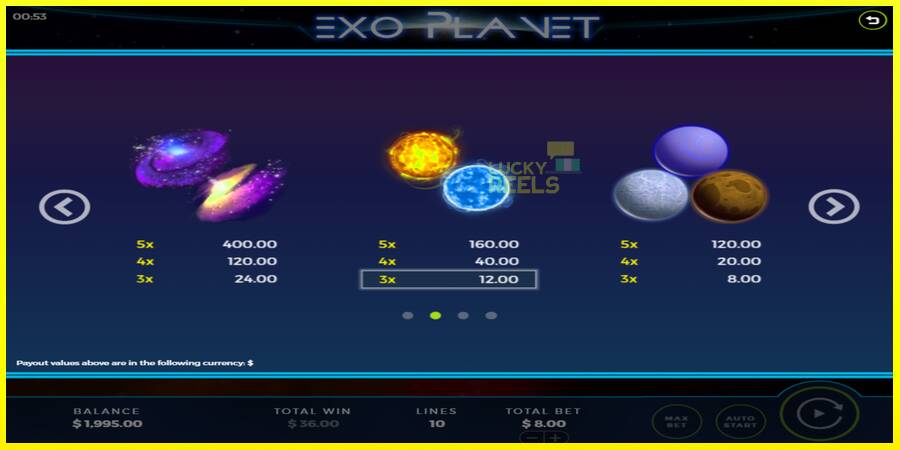 Exo Planet מכונת משחק לכסף, תְמוּנָה 5