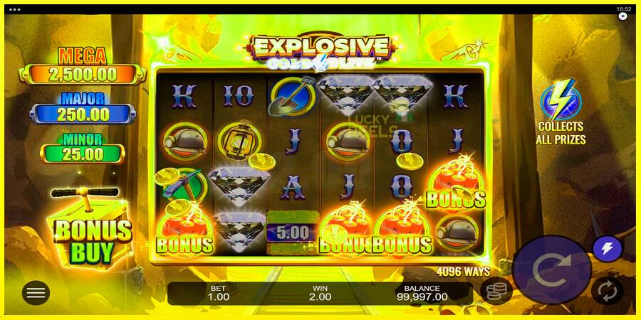 Explosive Gold Blitz מכונת משחק לכסף, תְמוּנָה 2