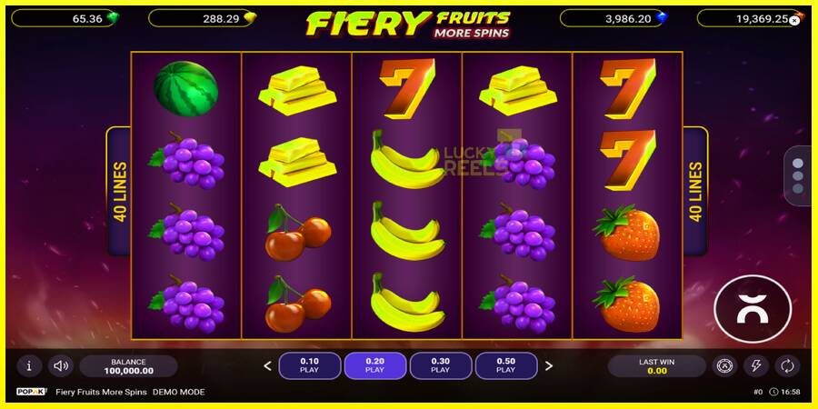 Fiery Fruits More Spins מכונת משחק לכסף, תְמוּנָה 1