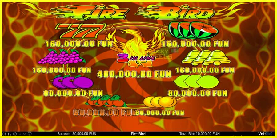 Fire Bird מכונת משחק לכסף, תְמוּנָה 3