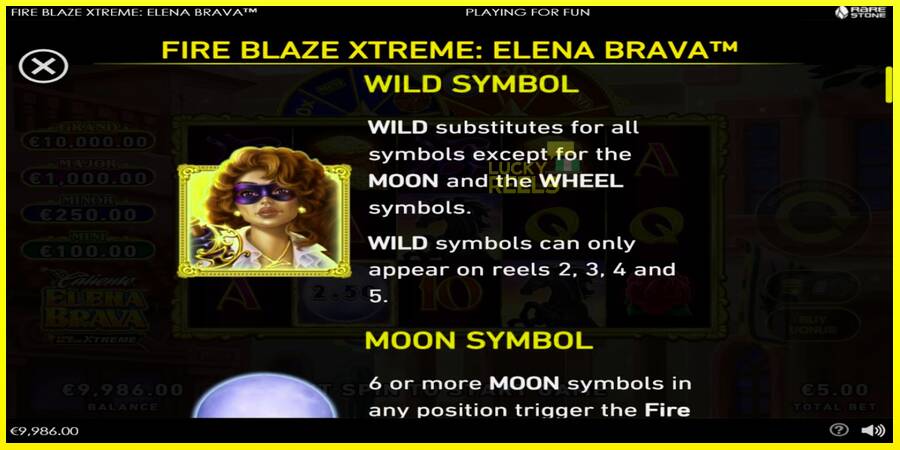 Fire Blaze Extreme: Elena Brava מכונת משחק לכסף, תְמוּנָה 4