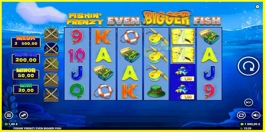 Fishin Frenzy Even Bigger Fish מכונת משחק לכסף, תְמוּנָה 1