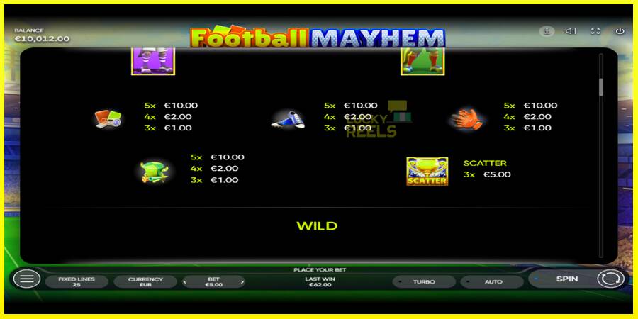 Football Mayhem מכונת משחק לכסף, תְמוּנָה 6