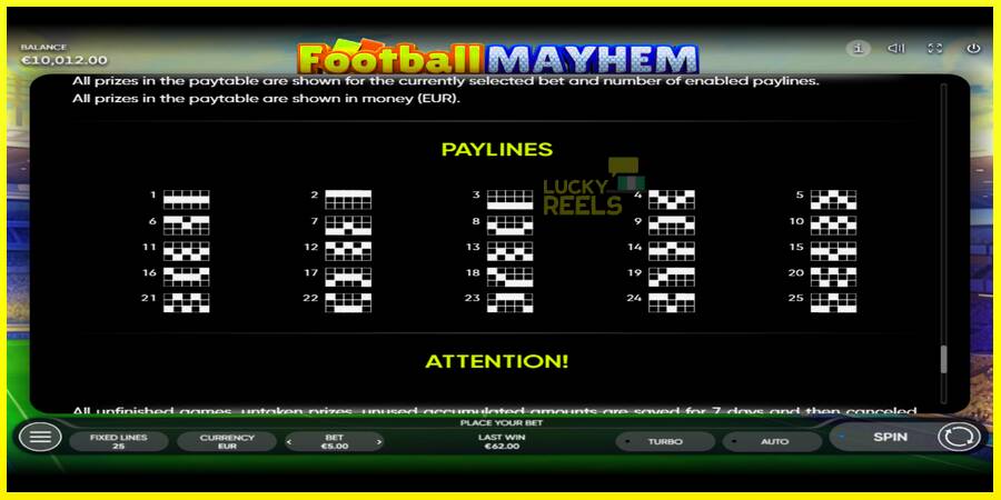 Football Mayhem מכונת משחק לכסף, תְמוּנָה 7