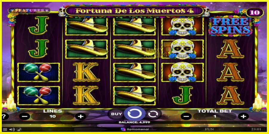 Fortuna De Los Muertos 4 מכונת משחק לכסף, תְמוּנָה 2