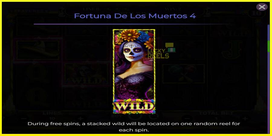 Fortuna De Los Muertos 4 מכונת משחק לכסף, תְמוּנָה 5