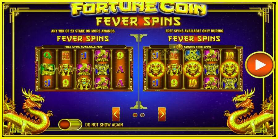 Fortune Coin Fever Spins מכונת משחק לכסף, תְמוּנָה 3