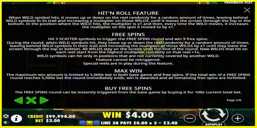 Fortune Hitn Roll מכונת משחק לכסף, תְמוּנָה 5