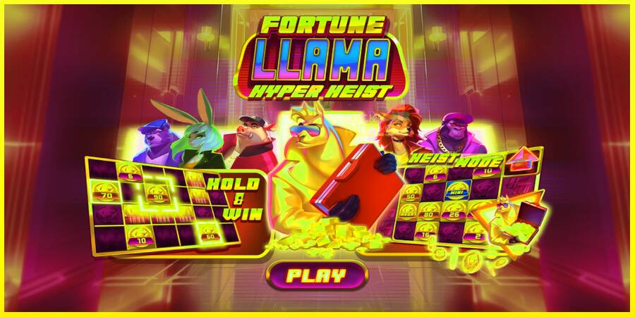 Fortune Llama Hyper Heist מכונת משחק לכסף, תְמוּנָה 1