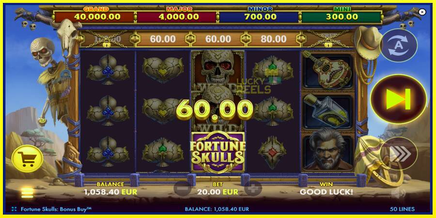 Fortune Skulls Bonus Buy מכונת משחק לכסף, תְמוּנָה 3