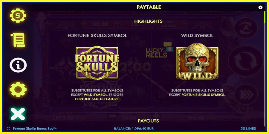 Fortune Skulls Bonus Buy מכונת משחק לכסף, תְמוּנָה 5