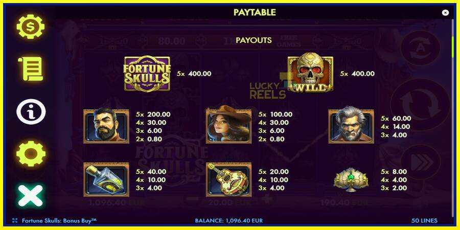 Fortune Skulls Bonus Buy מכונת משחק לכסף, תְמוּנָה 6