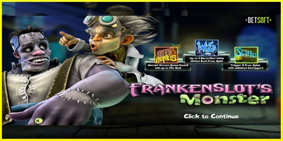 Frankenslots Monster מכונת משחק לכסף, תְמוּנָה 1