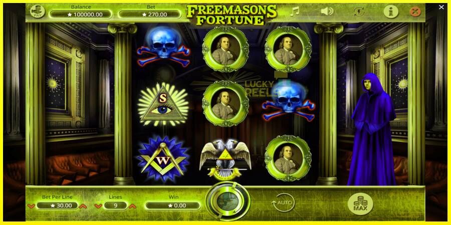 Freemasons Fortune מכונת משחק לכסף, תְמוּנָה 2