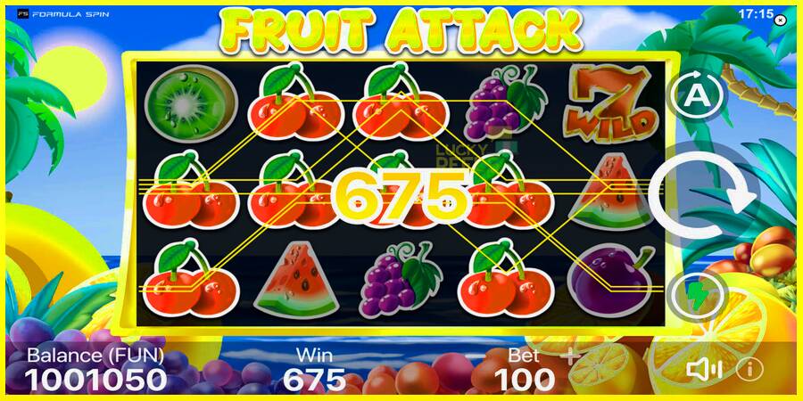 Fruit Attack מכונת משחק לכסף, תְמוּנָה 3