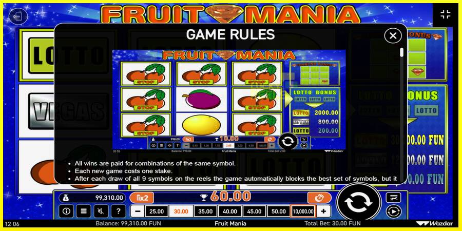 Fruit Mania מכונת משחק לכסף, תְמוּנָה 6