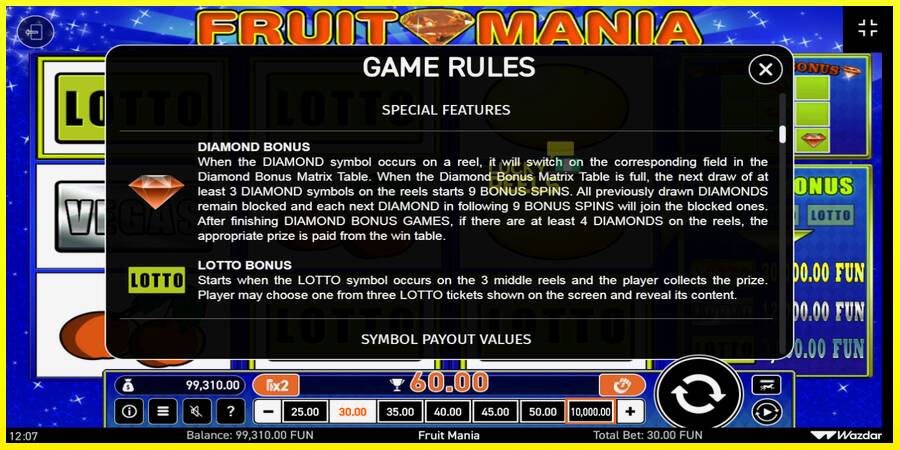 Fruit Mania מכונת משחק לכסף, תְמוּנָה 7