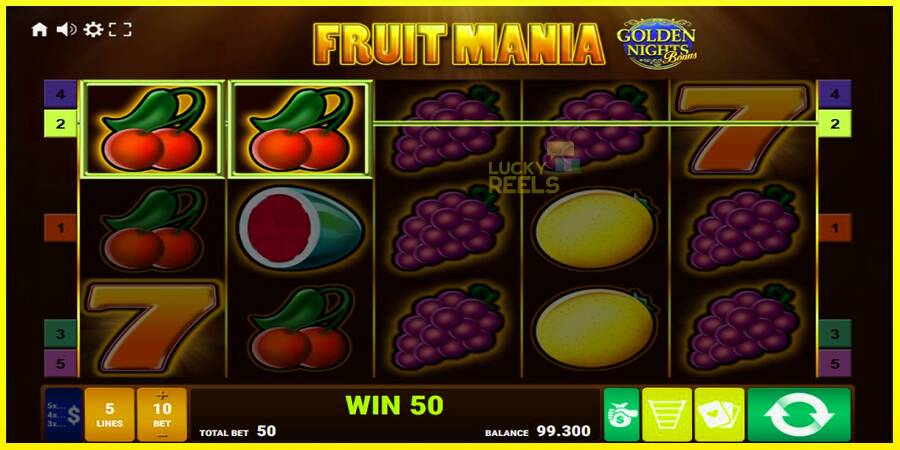 Fruit Mania Golden Nights מכונת משחק לכסף, תְמוּנָה 2