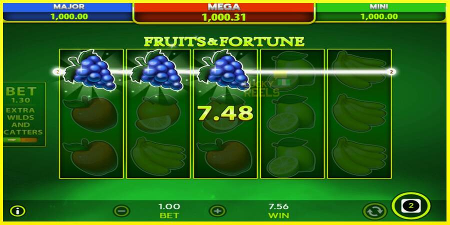 Fruits & Fortune מכונת משחק לכסף, תְמוּנָה 5