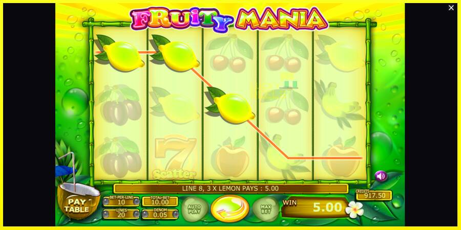 Fruity Mania מכונת משחק לכסף, תְמוּנָה 3