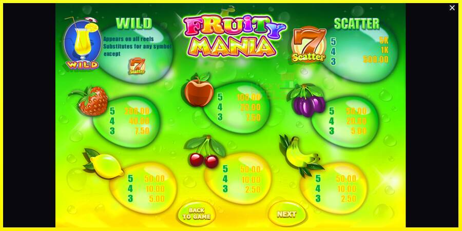 Fruity Mania מכונת משחק לכסף, תְמוּנָה 6