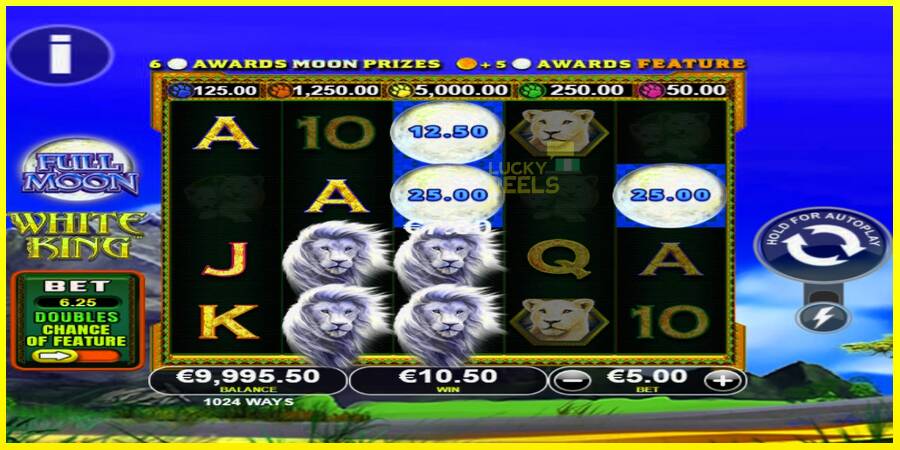 Full Moon: White King PowerPlay Jackpot מכונת משחק לכסף, תְמוּנָה 2