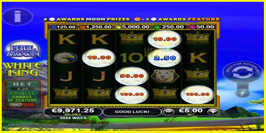 Full Moon: White King PowerPlay Jackpot מכונת משחק לכסף, תְמוּנָה 3