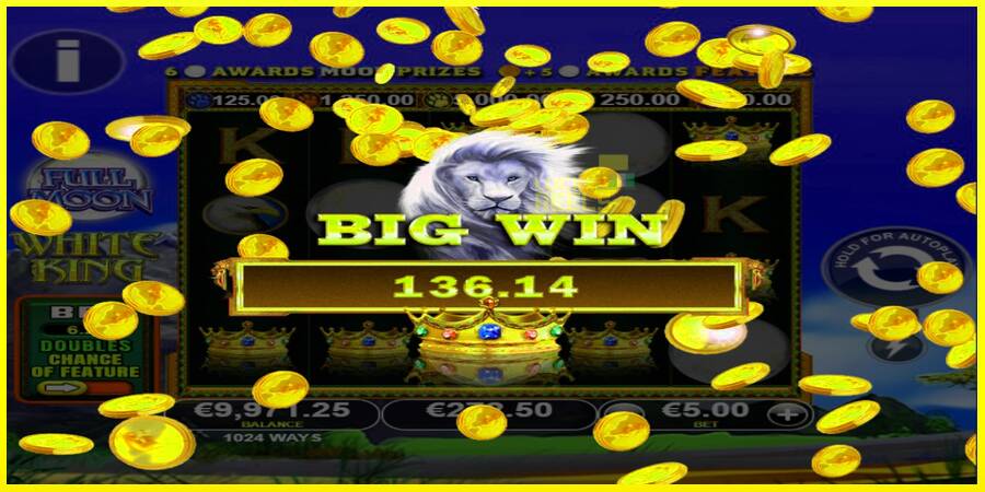 Full Moon: White King PowerPlay Jackpot מכונת משחק לכסף, תְמוּנָה 4