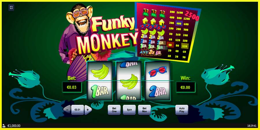 Funky Monkey מכונת משחק לכסף, תְמוּנָה 1