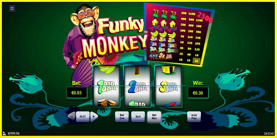 Funky Monkey מכונת משחק לכסף, תְמוּנָה 2