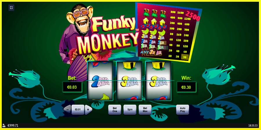 Funky Monkey מכונת משחק לכסף, תְמוּנָה 3