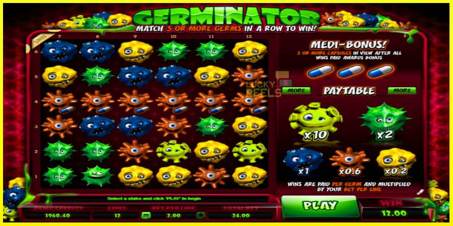 Germinator מכונת משחק לכסף, תְמוּנָה 1