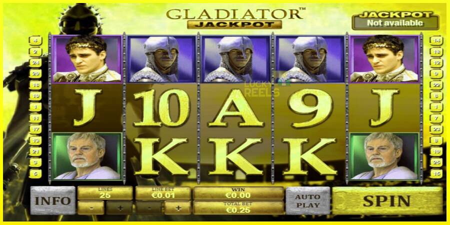 Gladiator Jackpot מכונת משחק לכסף, תְמוּנָה 1