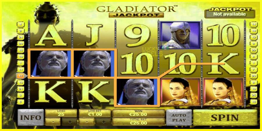 Gladiator Jackpot מכונת משחק לכסף, תְמוּנָה 2