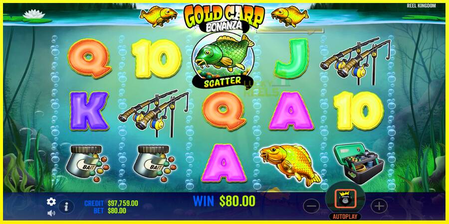 Gold Carp Bonanza מכונת משחק לכסף, תְמוּנָה 4