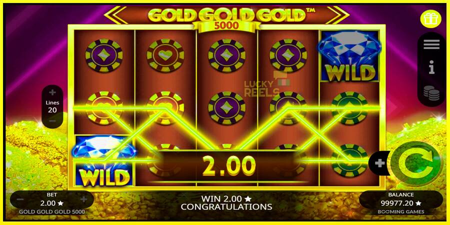 Gold Gold Gold 5000 מכונת משחק לכסף, תְמוּנָה 5