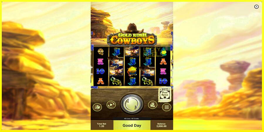 Gold Rush Cowboys מכונת משחק לכסף, תְמוּנָה 1