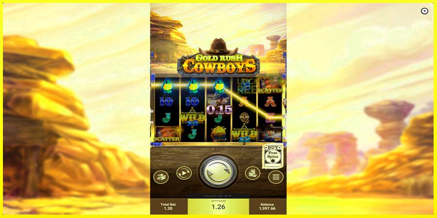 Gold Rush Cowboys מכונת משחק לכסף, תְמוּנָה 2