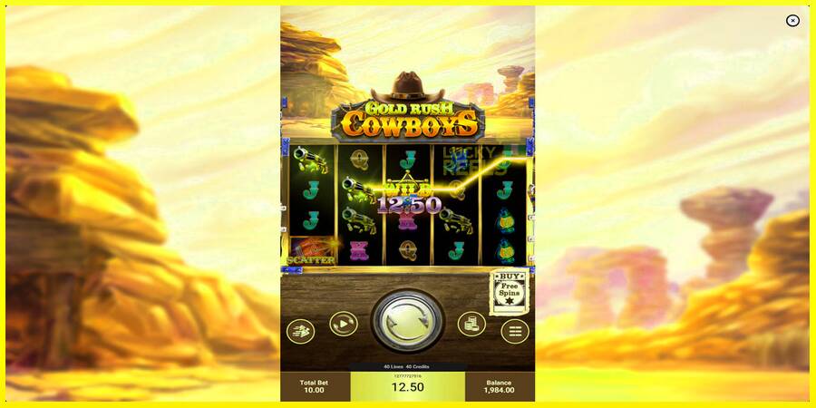 Gold Rush Cowboys מכונת משחק לכסף, תְמוּנָה 3