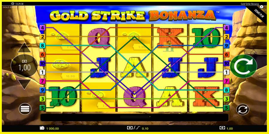 Gold Strike Bonanza מכונת משחק לכסף, תְמוּנָה 1