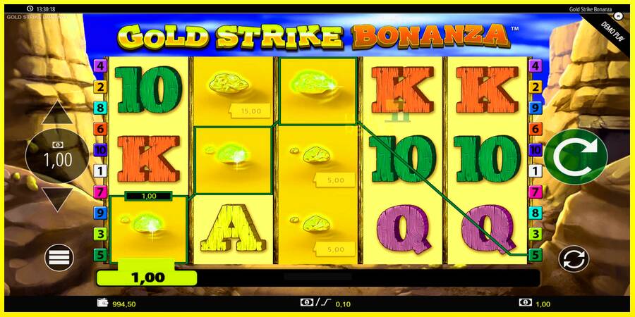 Gold Strike Bonanza מכונת משחק לכסף, תְמוּנָה 3