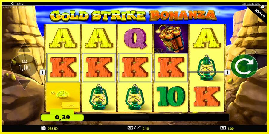 Gold Strike Bonanza מכונת משחק לכסף, תְמוּנָה 4