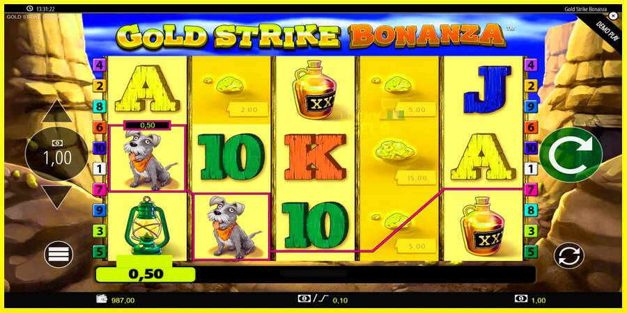 Gold Strike Bonanza מכונת משחק לכסף, תְמוּנָה 6