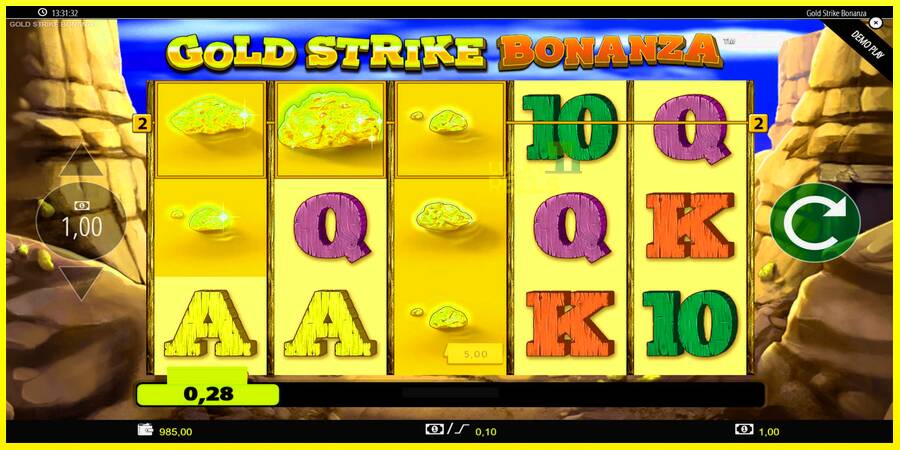 Gold Strike Bonanza מכונת משחק לכסף, תְמוּנָה 7