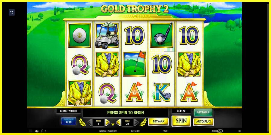 Gold Trophy 2 מכונת משחק לכסף, תְמוּנָה 1